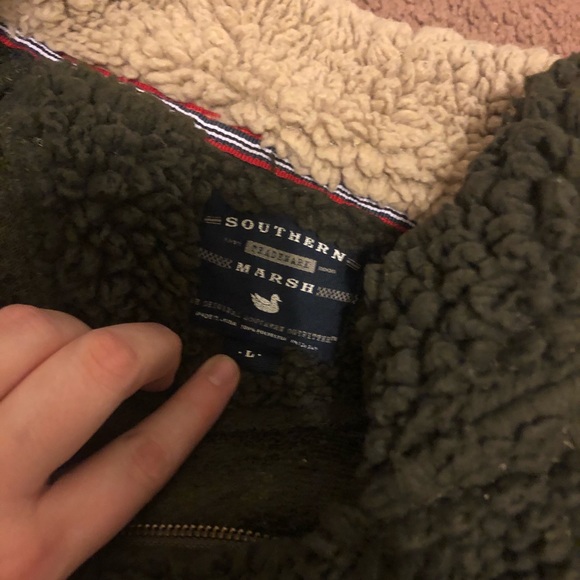 Southern Marsh Appalachian Pile Sherpa Pullover - Picture 2 of 3